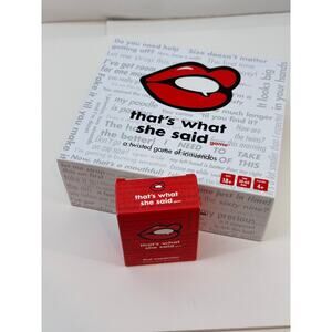 GAME: That's What She‎ Said (Original Game & Expansion Pack)